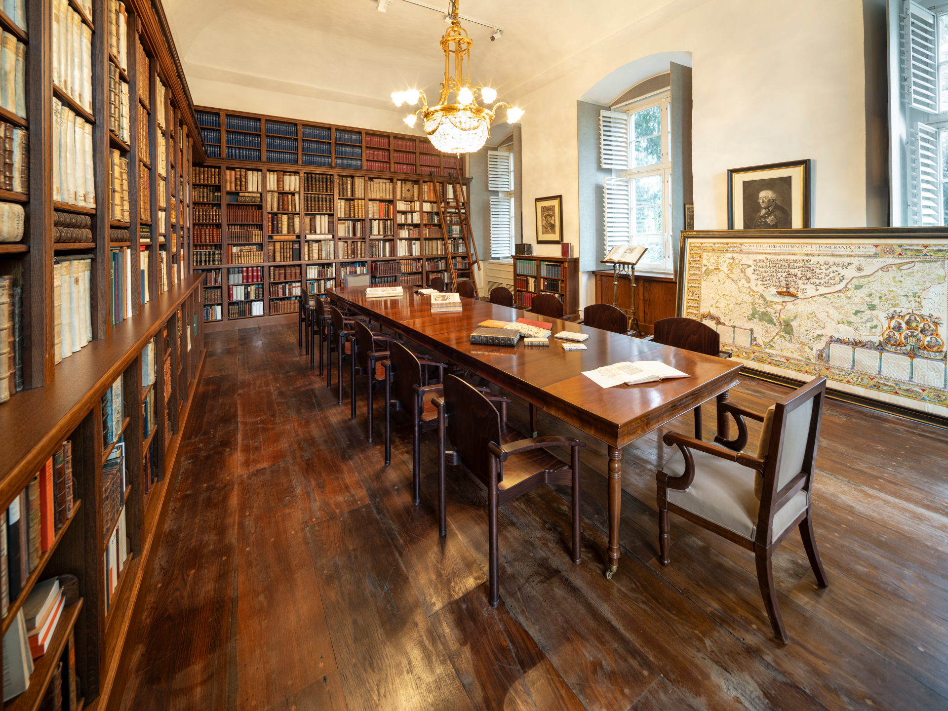 Blick in eine Bibliothek