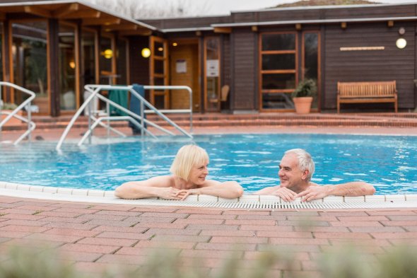 Außenbereich Freizeitbad Arobella Außenbereich des Freizeitbad Arobella