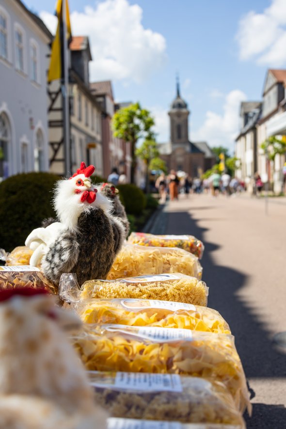 Verkaufsstand Reuschel- Frischei Bad Arolsen Verkaufsstand in der Schloßstraße